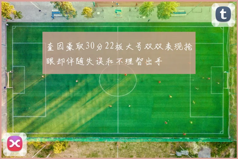 奎因豪取30分22板大号双双表现抢眼却伴随失误和不理智出手
